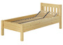Hohes Holzbett 90x200 Kiefer natur Seniorenbett Einzelbett Zubeh�r w�hlbar V-60.55-09
