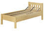 Hohes Holzbett 90x200 Kiefer natur Seniorenbett Einzelbett Zubeh�r w�hlbar V-60.55-09