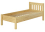 Hohes Holzbett 90x200 Kiefer natur Seniorenbett Einzelbett Zubeh�r w�hlbar V-60.55-09