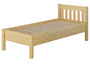 Hohes Holzbett 90x200 Kiefer natur Seniorenbett Einzelbett Zubeh�r w�hlbar V-60.55-09