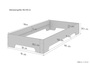 Kastenbett 90x190 stabiles G�stebett mit w�hlbarem Zubeh�r V-60.56-09-190