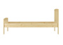 Klassisches Kieferbett natur 90x200 Einzelbett Singlebett Massivholzbett Zubeh�r w�hlbar V-60.57-09