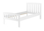 Klassisches Kieferbett wei�, 90x200 cm, Einzelbett, Zubeh�r w�hlbar V-60.57-09W