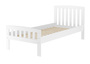 Klassisches Kieferbett wei�, 90x200 cm, Einzelbett, Zubeh�r w�hlbar V-60.57-09W