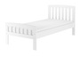 Klassisches Kieferbett wei�, 90x200 cm, Einzelbett, Zubeh�r w�hlbar V-60.57-09W