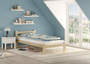 Einzelbett G�stebett 90x200 Fichte massiv lackiert mit w�hlbarem Zubeh�r V-60.60-09