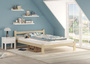 Doppelbett Ehebett Holzbett 140x200 Fichte massiv lackiert mit w�hlbarem Zubeh�r V-60.60-14