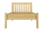 G�stebett Einzelbett Echtholzbett 90x200 hohe Sitzkante Kiefer massiv w�hlbares Zubeh�r V-60.61-09