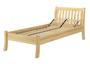 G�stebett Einzelbett Echtholzbett 90x200 hohe Sitzkante Kiefer massiv w�hlbares Zubeh�r V-60.61-09