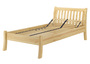 G�stebett Einzelbett Echtholzbett 100x200 hohe Sitzkante Kiefer massiv V-60.61-10