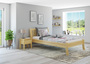 Komfortables Einzelbett Seniorenbett 120x200 G�stebett Kiefer massiv V-60.61-12