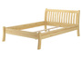 Seniorenkieferbett Doppelbett 140x200 cm geschwungen massiv natur Zubeh�r w�hlbar V-60.61-14