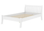 Wei�es, breites Einzelbett 120x200 Kiefer massiv V-60.61W-12