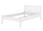 Wei�es, breites Einzelbett 120x200 Kiefer massiv V-60.61W-12