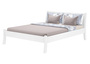 G�stebett Doppelbett Echtholzbett 160x200 hohe Sitzkante Kiefer massiv wei� V-60.61W-16