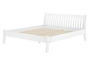 G�stebett Doppelbett Echtholzbett 180x200 hohe Sitzkante Kiefer massiv wei� V-60.61W-18