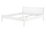 G�stebett Doppelbett Echtholzbett 180x200 hohe Sitzkante Kiefer massiv wei� V-60.61W-18