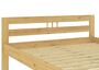 Holzbett Kiefer natur Massivholz 120x200 Bettrahmen Einzelbett mit w�hlbarem Zubeh�r V-60.64-12