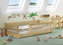 Kinderbett niedriges Bodenbett Kiefer natur 80x180 Kleinkinder Laufstall �hnlich V-60.65-08-180