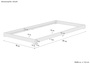 Niederflurbett Bettrahmen Studenten Futon Bodenbett 100x200 Buche Massivholz V-60.66-10