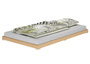 Niederflurbett Flachbett 120x200 Buche Massivholz natur mit w�hlbarem Zubeh�r V-60.66-12