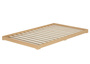 Niederflurbett Flachbett 120x200 Buche Massivholz natur mit w�hlbarem Zubeh�r V-60.66-12