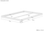 Niederflurbett Studentenbett Teenagerbett 140x200 Buche Massivholz mit w�hlbarem Zubeh�r V-60.66-14