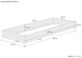 Funktionsbett Bettrahmen Fichte 80x200 G�stebett Bodenbett mit w�hlbarem Zubeh�r V-60.69-08