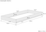 Stapelbett Bettrahmen 100x200 Fichte G�stebett Bodenbett mit w�hlbarem Zubeh�r V-60.69-10