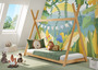 Holz-Bett in Tipi-Form, Kinderbett 90x200 Buche massiv ge�lt, Zubeh�r w�hlbar V-60.71-09