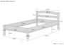 �berlanges Holzbett Buche natur 100x220 Holzbett Zubeh�r w�hlbar V-60.73-10-220