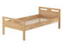 Massivholzbett Seniorenbett Buche natur 100x200 Einzelbett Hohes Bett Zubeh�r w�hlbar V-60.74-10