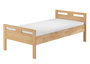Massivholzbett Seniorenbett Buche natur 100x200 Einzelbett Hohes Bett Zubeh�r w�hlbar V-60.74-10