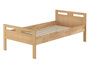 Massivholzbett �berl�nge Seniorenbett Buche 100x220 Einzelbett hohes Bett V-60.74-10-220