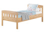 Stabiles Buchen-Einzelbett Seniorenbett in zeitlosem Stil 100x200 mit w�hlbarem Zubeh�r V-60.76-10