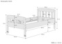 Stabiles Buchen-Einzelbett Seniorenbett in zeitlosem Stil 100x200 mit w�hlbarem Zubeh�r V-60.76-10