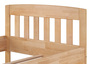 Zeitloses Buche-Einzelbett in stabiler Ausf�hrung 120x200 mit w�hlbarem Zubeh�r V-60.76-12