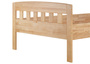 Zeitloses Buche-Einzelbett in stabiler Ausf�hrung 120x200 mit w�hlbarem Zubeh�r V-60.76-12