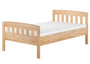 Zeitloses Buche-Einzelbett in stabiler Ausf�hrung 120x200 mit w�hlbarem Zubeh�r V-60.76-12