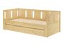 Ausziehbett Sofabett Kiefer massiv natur Zubeh�r w�hlbar V-60.78-09