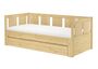 Ausziehbett Sofabett Kiefer massiv natur Zubeh�r w�hlbar V-60.78-09