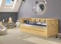 Ausziehbett Sofabett Kiefer massiv natur Zubeh�r w�hlbar V-60.78-09