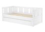 Ausziehbett 2-in-1-Bett Einzel- und Doppelbett in einem Kiefer wei� Zubeh�r w�hlbar V-60.78W-09