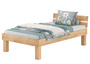 Bett Holzbett �berl�nge Buche natur massiv mit hohen F��en ohne Zubeh�r V-60.80-220-H