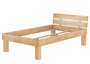 Bett Holzbett �berl�nge Buche natur massiv mit hohen F��en ohne Zubeh�r V-60.80-220-H