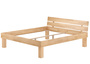 Bett Holzbett �berl�nge Buche natur massiv mit hohen F��en ohne Zubeh�r V-60.80-220-H