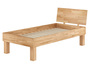 Einzelbett Buche 100x200 stabil hoch Massivholzbett Seniorenbett Zubeh�r w�hlbar V-60.81-10