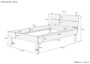 Extra stabiles hohes Massivholzbett 140x220 Seniorenbett Zubeh�r w�hlbar V-60.81-14-220