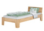 Einzelbett Buchebett lackiert Massivholz Bettrahmen Futonbett 90x200 mit w�hlbarem Zubeh�r V-60.82-09