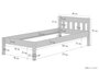 �berlanges Holzbett Massivholzbett 90x220 Buche Zubeh�r w�hlbar V-60.83-09-220